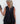 Black Cotton Peplum Top