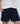 Black Cotton/Linen Wide Leg Shorts